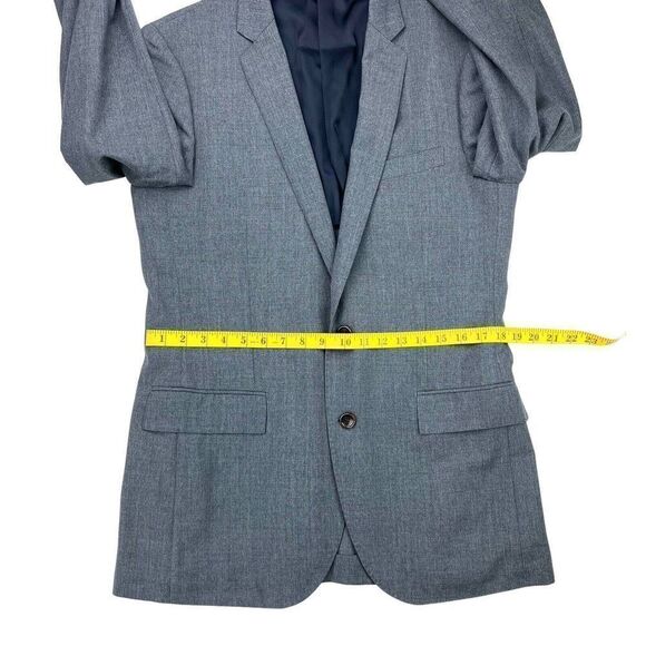 J. CREW Ludlow Traveler Men's Tollegno 1900 Wool Blazer Gray Size 40L Jacket - Picture 7 of 14